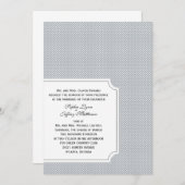 Invitation {faire-part de mariage de contemporain} (Devant / Derrière)