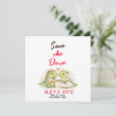Invitation Faire part de mariage drôle (Debout devant)