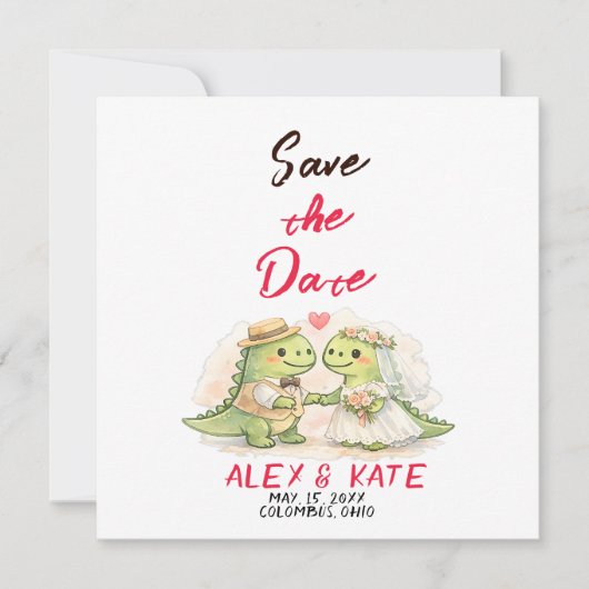 Invitation Faire part de mariage drôle (Devant)
