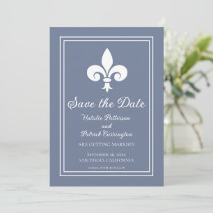 Invitation Faire part de mariage Dusty Blue