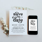 Invitation Faire part de mariage | Enregistrer la date Modern