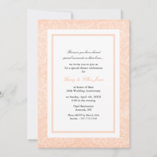 Invitation Faire part de mariage et d'anniversaire de mariage (Devant)