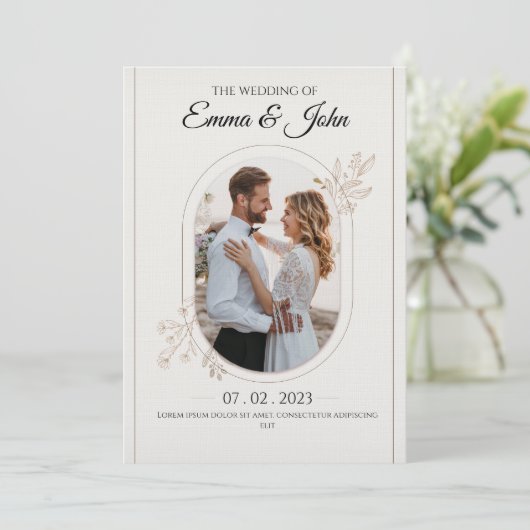 Invitation faire-part-de-mariage-fleuris (Debout devant)