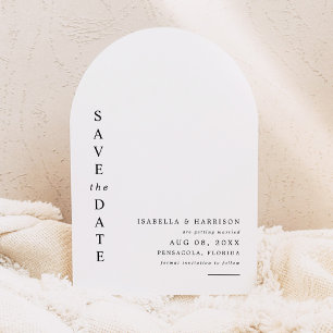 Invitation Faire part de mariage moderne simple arqué HARPER