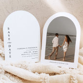 Invitation Faire part de mariage moderne simple arqué HARPER