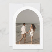 Invitation Faire part de mariage moderne simple arqué HARPER (Dos)
