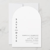 Invitation Faire part de mariage moderne simple arqué HARPER (Devant)