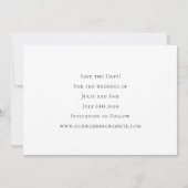 Invitation Faire part de mariage montagne (Dos)