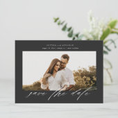 Invitation Faire part de mariage photo de script enregistrer  (Debout devant)