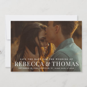 Invitation Faire part de mariage photo de type moderne