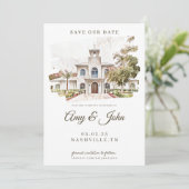 Invitation Faire part de mariage Save the Date (Debout devant)