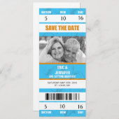 Invitation Faire part de mariage/Save the date sur le thème d (Devant / Derrière)