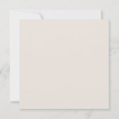 Invitation Faire part de mariage simple classique illustré à (Dos)