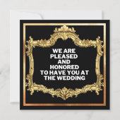 Invitation Faire part de mariage unique pour sauvegarde de da (Dos)