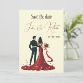 Invitation Faire part de mise en vente pour un couple rêveur (Debout devant)