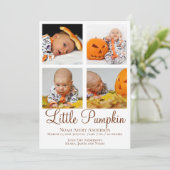 Invitation Faire part de naissance avec photo de Thanksgiving (Debout devant)