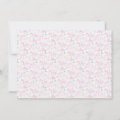 Invitation Faire part de naissance bébé fille tutu rose gris (Dos)