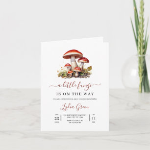 Invitation Faire part de naissance champignon, Baby Shower d'