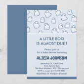 Invitation Faire part de naissance Halloween bébé mignons (Devant / Derrière)