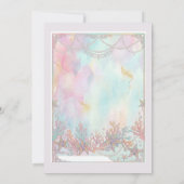 Invitation "Faire-part de naissance Licorne de mer Mignon (Dos)