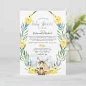 Invitation Faire part de naissance par courrier sur la verdur (Debout devant)