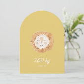 Invitation Faire part de naissance simple Petit Lion (Debout devant)