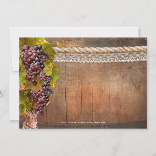 Invitation Faire part de réception de mariage post-mariage un (Dos)