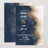 Invitation faire part de réservation de date (Devant / Derrière)