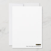 Invitation Faire part de réservation de date annonce déroulan (Dos)