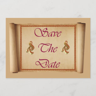 Invitation Faire part de réservation de date défilement annon