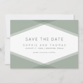 Invitation Faire part de Sage Layered Geometric & Blue Slate (Devant)