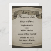 Invitation Faire part de sauvegarde de date de défilement de  (Devant / Derrière)