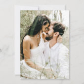 Invitation faire part de sauvegarde de date en eucalyptus dor (Dos)