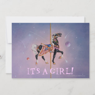 Invitation, Faire-part - Petaluma Carousel Horse2