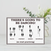 Invitation Faire savoir la date de mariage par la danse (Debout devant)