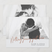 Invitation Faire Simple Annonce de Mariage en Elopement (Devant / Derrière)