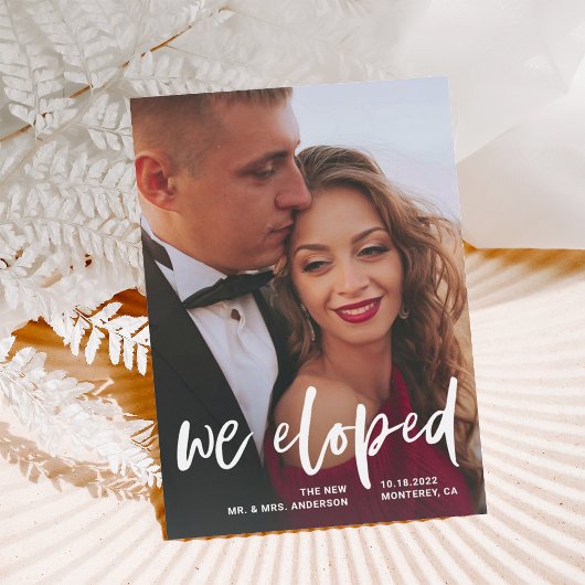 Invitation Faire Simple | Annonce de Mariage en Elopement ave