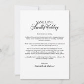 Invitation Faire simple Annonce de mariage réduite à l'essent (Devant)