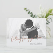 Invitation Faire Simple Juste une annonce de mariage en fuite (Debout devant)