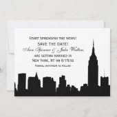 Invitation Faire soi-même la silhouette de NYC en couleur de  (Dos)