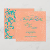 Invitation Faire soi-même un "Save the Date" élégant manuscri (Devant / Derrière)