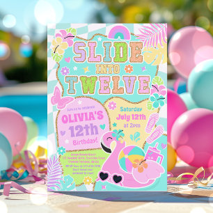 Invitation Faire son entrée dans douze ans Fille Préparatoire