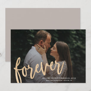 Invitation Faire suivre la date de photo pour toujours