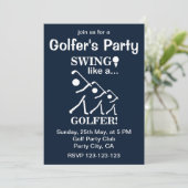 Invitation Faire Swinguer comme un Golfeur Fête de Golf (Debout devant)