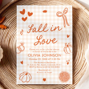 Invitation Faire Tomber Amoureux Mariage Cérémonie de Fiançai