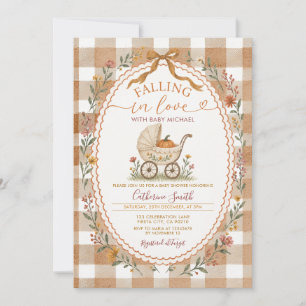 Invitation Faire tomber dans l'amour Berceau de bébé Citrouil