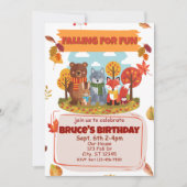 Invitation Faire tomber pour s'amuser, Anniversaire d'animal (Devant)