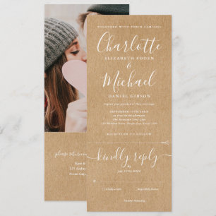 Invitation Faire un budget rustique pour un mariage photo tou