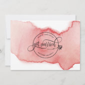 Invitation Faire un mariage en catimini, annonce de mariage (Dos)