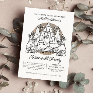 Invitation Faire un saut Venez à notre fête d'adieu de décemb